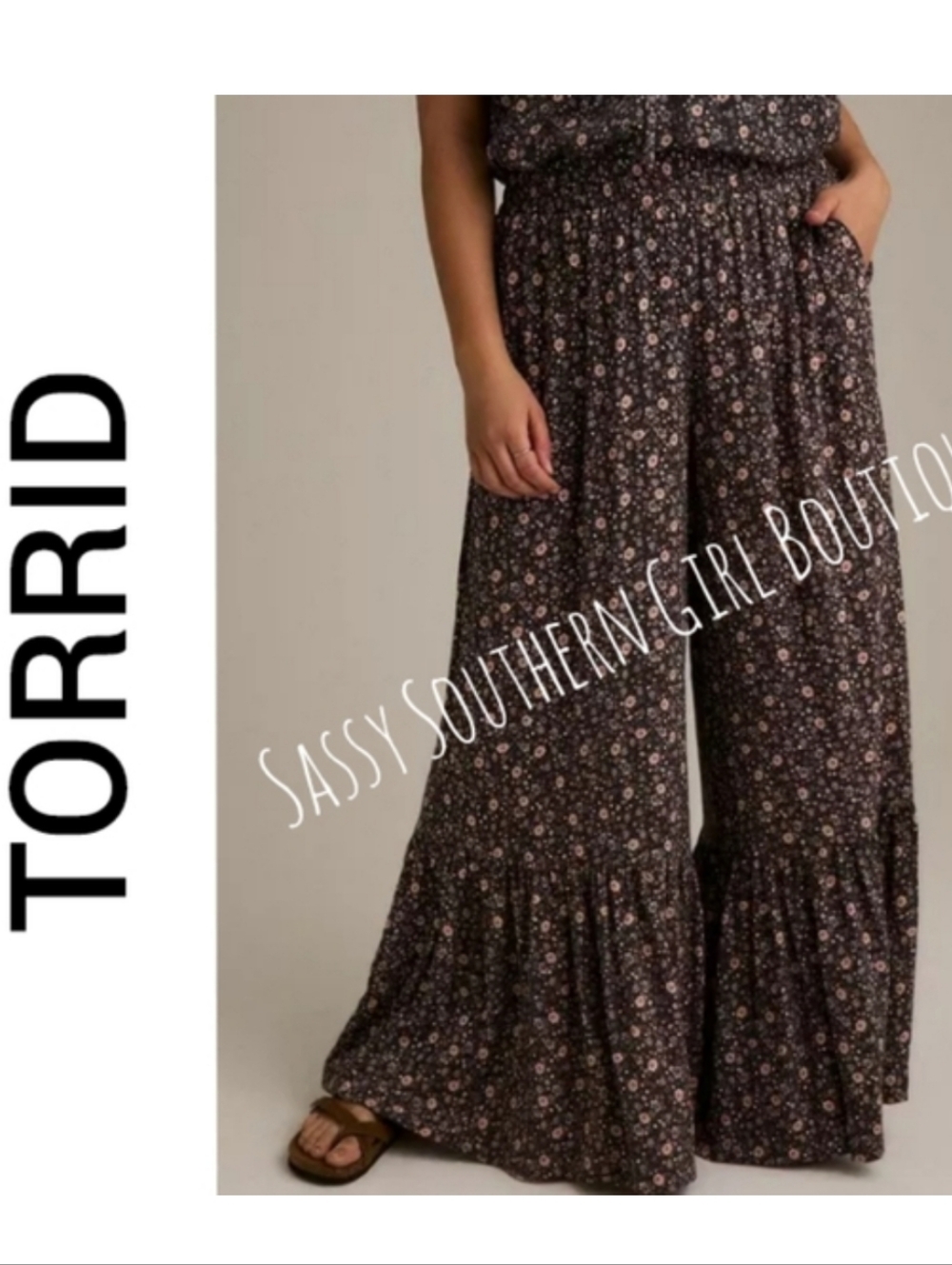 ⭐🆕Torrid Boho Floral Wide Leg Pants